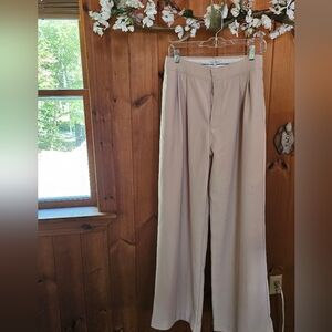 Crescent Cream Wide Leg Women's Pants